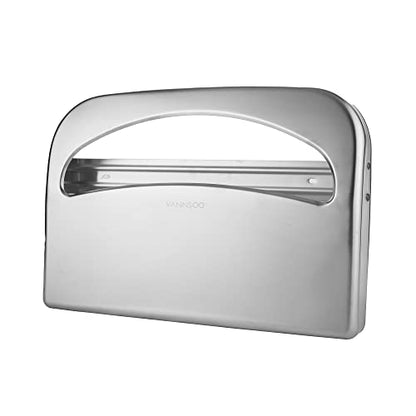Toilet Seat Cover Dispenser - Stainless Steel Wall Mount (Brushed) - color: Brushed