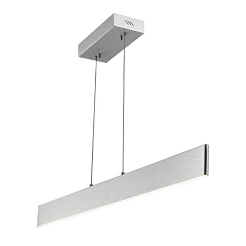 JONATHAN Y Draper 1-Light LED Linear Pendant 40", Brushed Aluminum - color: Brushed Aluminum, size: 40"