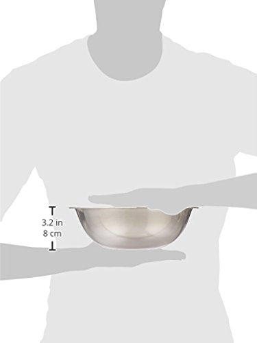 Winco 3 qt Stainless Steel Mixing Bowl - size: 3 Quart, style: Economy