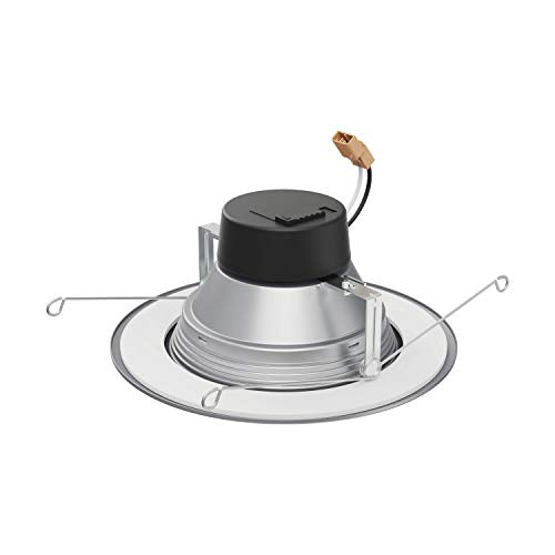Satco Led Color Selectable Downlight Retrofits S11836, 9 Watt; 5 Inch - 6 Inch; Cct Selectable; 120 Volts; Dimmable; Brushed Nickel Finish for Industrial and Commercial Use (8 LED Downlights)