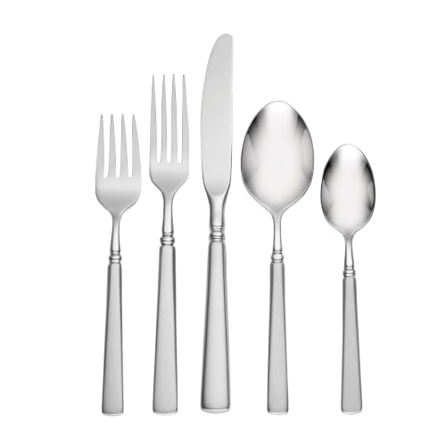 Oneida Flatware Easton Satin 18/10 Silverware Set for 4, 20-Piece (Satin) - style: (Satin) 20-Piece Set for 4