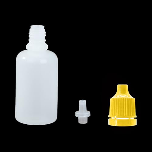 10Pcs 15ml Plastic Dropper Bottles, 0.5oz Small Squeeze Leakproof Dropper Bottle with Childproof Cap and Plug, Reusable Portable Eye Liquid Container for Travel Yellow - color: Yellow Cap