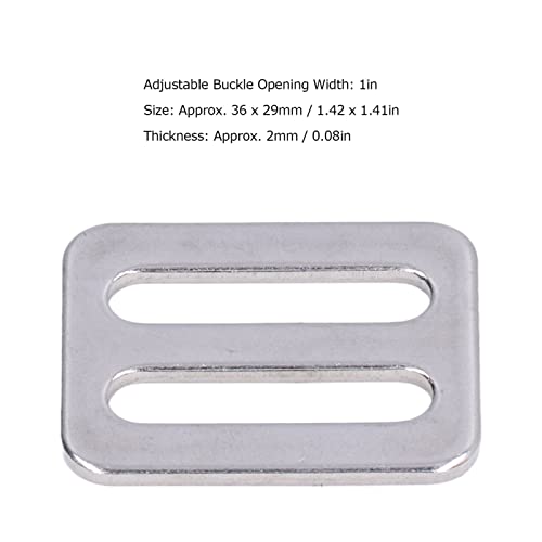 316 Stainless Steel Tri-Glide Sliders 1 Inch, Slide Buckle Strap Adjuster Slider, Adjustable Buckle Fasteners for Backpack Pet Collars Straps Outdoors Diving Marine