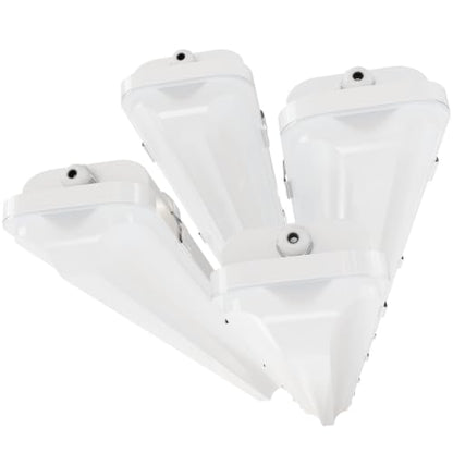 4FT LED Vapor Tight Light 60W 7800LM 5000K IP65 Waterproof Shop Lights - size: 4Pack