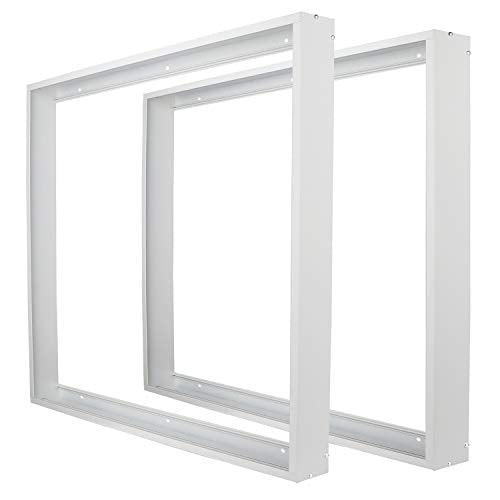 2Pcs 2x2FT Aluminum Surface Mount Kit for LED Flat Panel Light - color: White-2 Set, size: 2FT × 2FT