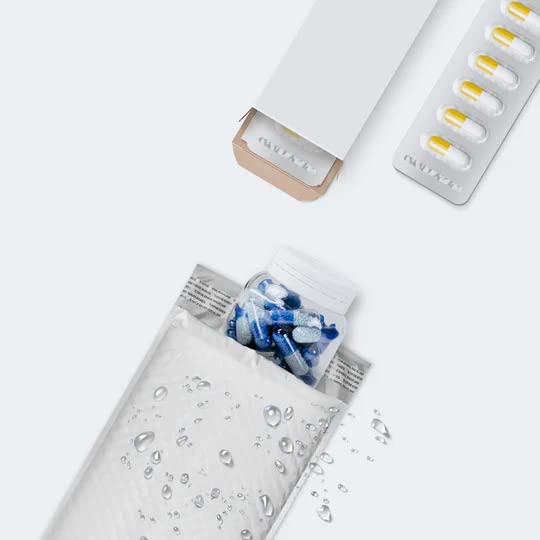 500 PC #000 4x8 Inches 500 Pack Inches Poly Bubble Mailers Shipping Padded Envelopes Self Seal Waterproof Cushion Envelopes - size: 4x8" 500PC