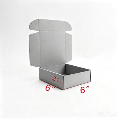 KAXILU Grey Cardboard Boxes Shipping Packaging Boxs 20pcs Shipping Boxs Suitable E-Commerce Packaging Small L6xW6xH2 inch - color: Grey-1, size: Small-L6xW6xH2 inch