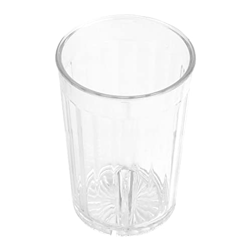 G.E.T. 8805-1-CL Heavy-Duty Shatterproof Plastic Faceted Tumblers, 5 Ounce, Clear (Set of 12) - size: 5 Ounces, style: Set of 12