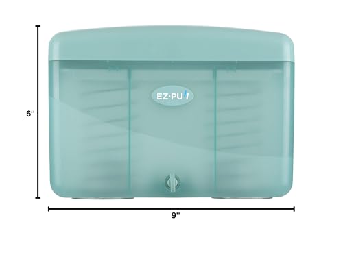 EZbrnd Countertop SLIMFOLD Hand Towel Dispenser for Kitchen/Bathroom/Office/RV/Airbnb, Guest Towel Holder, Turquoise - color: Turquoise