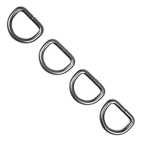 Country Brook Design - Welded D-Rings (3/4 Inch) - color: Gunmetal, size: 25 (Pack of 1)
