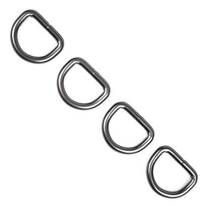 Country Brook Design - Welded D-Rings (3/4 Inch) - color: Gunmetal, size: 25 (Pack of 1)