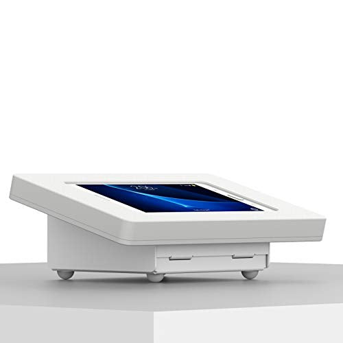 VidaMount White Enclosure and Fixed Tilted 15° Desk/Surface Mount [Bundle] Compatible with Samsung Galaxy Tab A 7.0 - color: White, size: Galaxy Tab A 7.0