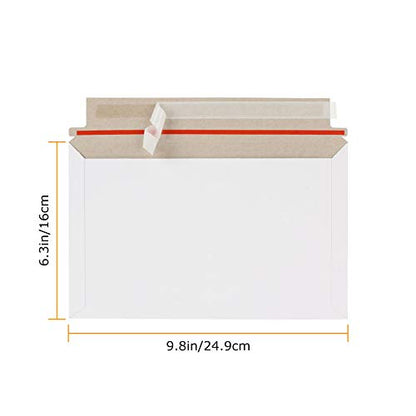 QTLCOHD 100 Pack Rigid Mailers 6 x 10 Inch - size: 6x10