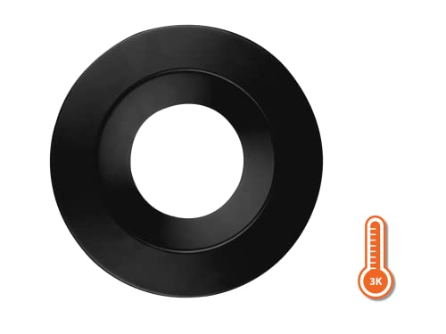 NICOR DLR566091203KBK DLR56(v6) 5/6-inch Black 900 Lumen 3000K Recessed LED Downlight - color: Black, style: 1 Pack