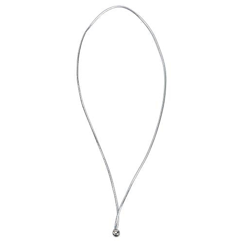 Elastic Menu Band Cord for Restaurant Cafe Menu and Vine List Cover 8 1/4 Inch (Silver, 25) - color: Silver
