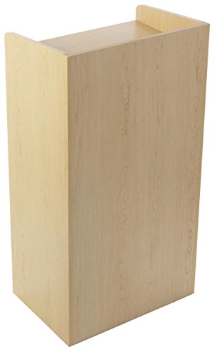 Displays2go Hostess Station, Maple - color: Maple