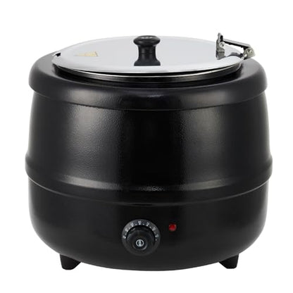 Commercial Soup Warmer with Hinged Lid, 13.7 QT Soup Kettle - size: 13.7 QT, Hinged Lid