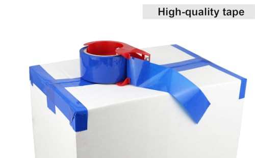 BOMEI PACK Blue Packing Tape, 6 Rolls of 1.88'' x 60yds Per Roll - color: blue