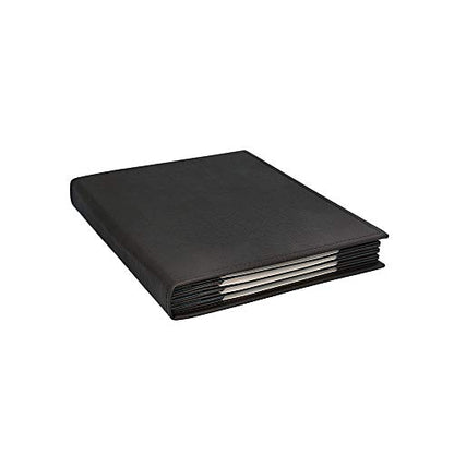 Menu Covers Made of Premium Faux Leather (10-Pack) - 8.5" X 11" - 8 Views - Black - color: Black, size: 8 Views