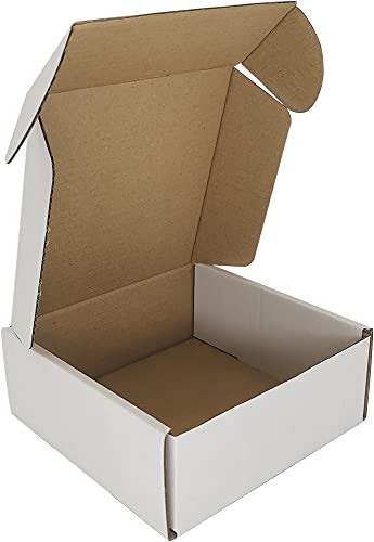 50 Pack 5x5x2'' Small Shipping Boxes, Corrugated Cardboard Mailers for Business, White (CM552) - color: White-50 Pack, size: 5x5x2''