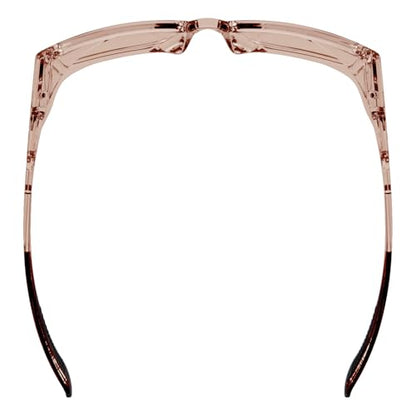 Ergodyne Skullerz SIXTEN Safety Glasses with Side Shields, Anti Fog + Anti Scratch, ANSI z87.1 with Protective Microfiber Bag - color: Tan Lens