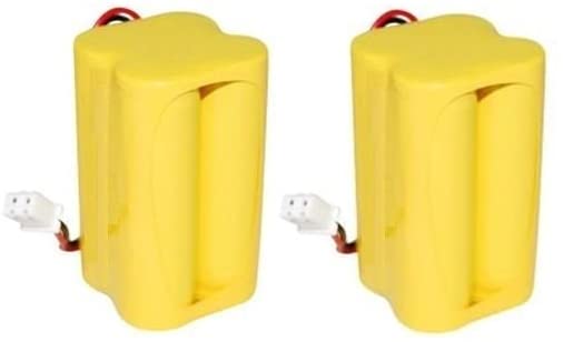 TDH Lighting (Pack of 2) Replacement Battery for Emergency Light EXIT Sign 4.8V 700mAh NiCad - Length 1-1/8 in, Width 1-1/8 in, Height 1-7/8 in.