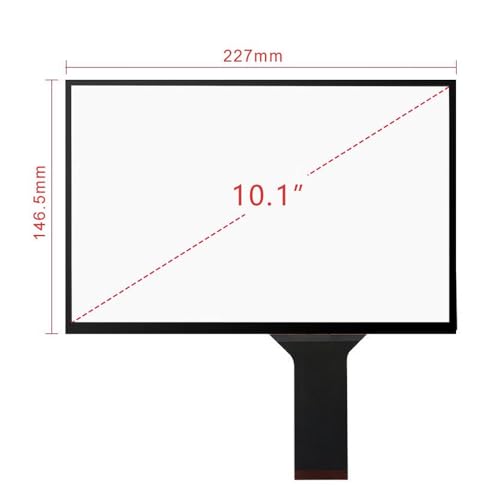 10.1 Inch 1200 Nits Sunlight Readable Touchscreen Monitor, 1280×800 IPS Capacitive Touch Display with HDMI Controller Board for Raspberry Pi 3/4, Outdoor Kiosk, EV Charger, Industrial HMI