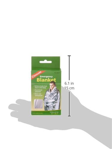 Coghlan's Emergency Thermal Blanket – Lightweight, Waterproof, Heat-Retaining Survival Blanket for Camping, Hiking & Outdoor Adventures