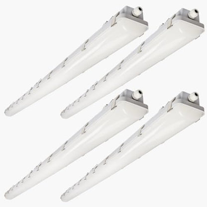 DAKASON 8FT LED Vapor Tight Light Fixture 4Pack, 15600lm 120W/100W/80W 3CCT - size: 8FT-4Pack