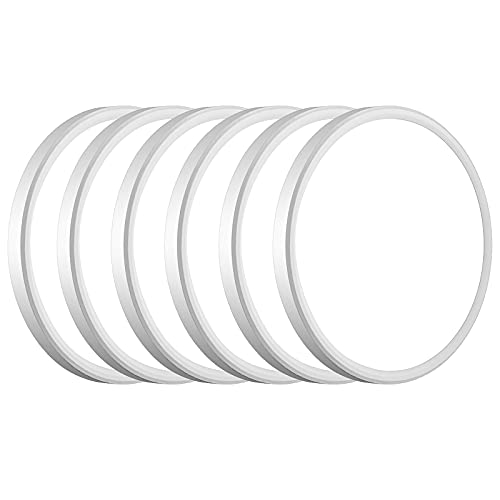 WKONCLDY 6PACK 3200lm LED Flush Mount Ceiling Light, Super Slim 12 inch LED Ceiling Light, 5000K Daylight LED Ceiling Light for Bedroom, Living Room, Dining Room, Garage and Office (White, Six Pack) - color: White, size: 12in-6Pack