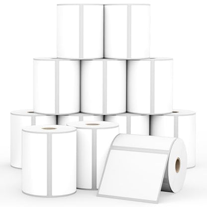 12 Rolls 4" x 3" Direct Thermal Shipping Labels for Small Business Supplies - size: 4" x 3" - 12 Rolls