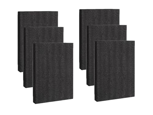 6‑Pack Black Polyethylene Foam Sheets, 12 x 16 x 0.5 Inch Customizable Protective Tool Padding