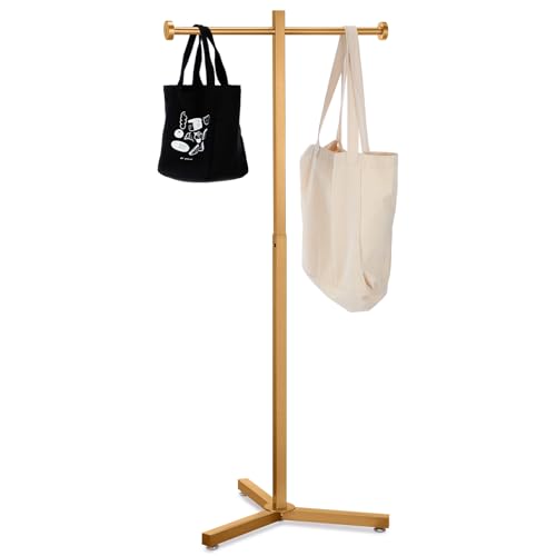 Blulu 45'' Adjustable Shopping Bag Rack Heavy Duty Bag Stand, 1 Pcs, Gold - color: Gold