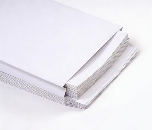 9.4" x 13.2" Expandable Envelopes Large White Envelopes - color: White, size: 25