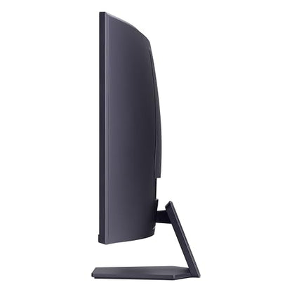 LG 32GS60QC-B Ultragear 32-inch Curved Gaming Monitor QHD (2560x1440) 180Hz 1ms 1000R AMD FreeSync HDR10 HDMIx2 DisplayPort Borderless Design Black Stabilizer DAS Crosshair FPS Counter - Black - size: 32 inch, style: 180Hz