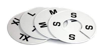 ClosetHangerFactory Size Dividers - One Each of S, M, L, XL (Set of 4)
