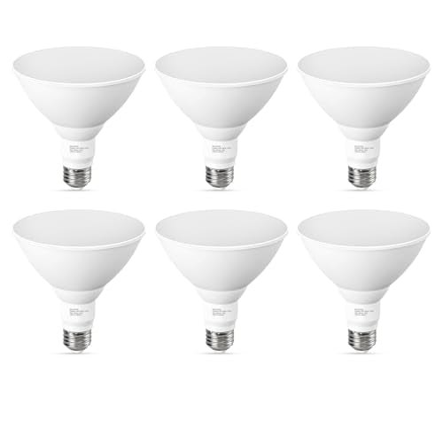 GvvooHome Flood Light Bulbs Outdoor, 100W Equivalent PAR38 LED Flood Lights - color: Soft White, size: 6 Pack