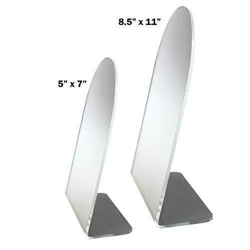 SOURCE ONE Premium Acrylic Counter Top Mirror - Cosmetics Counter Display