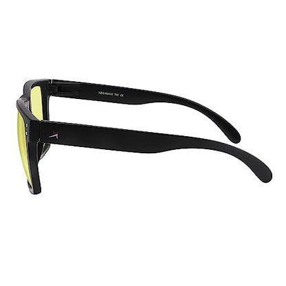 X Power ANSI Z87+ Extra Large Weekenders Impact Resistant Safety Sunglasses - color: 009 Matte Black Frame / Yellow Lens, size: X-Large