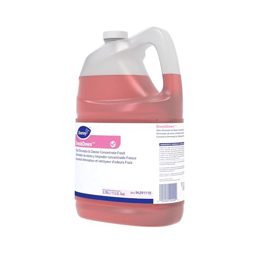 Diversey BreakDown Odor Eliminator & Cleaner Conc, Fresh, 1 gal, 4 Pack - size: 128 Fl Oz (Pack of 4)