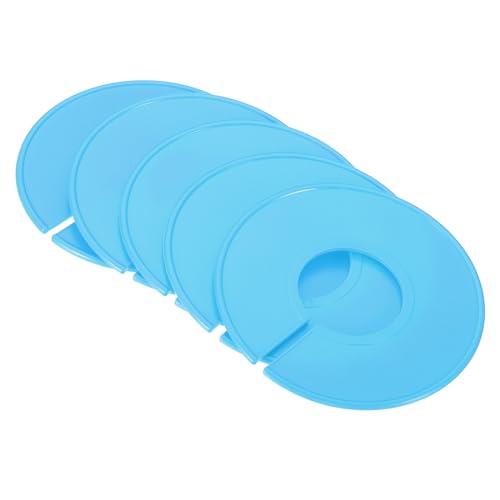PATIKIL Clothes Dividers, 12 Pack Closet Clothing Rack Size Dividers Blank Labels Sorting Round Separator for Closet, Light Blue - color: Light Blue