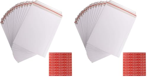 zmybcpack 200 Pack 9X12 inch Self Seal Photo Document Mailers Stay Flat White Cardboard Envelopes White Photography Mailersfor CD, Photos, Document - color: White, size: 9x12" (200 pack)