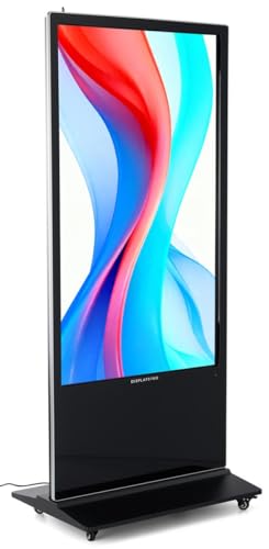Displays2go Advertising Multimedia Kiosk - color: Black, size: 65"