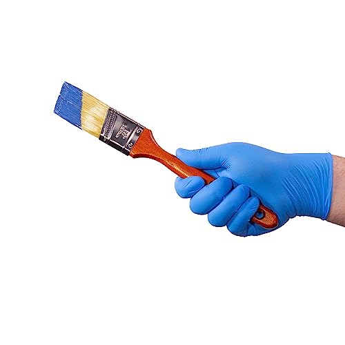 X3 Industrial Blue Nitrile Gloves, Box of 100, 3 Mil, Size XX-Large, Latex Free, Powder Free, Textured, Disposable, Non-Sterile, Food Safe, X349100BX - size: 2X-Large (Pack of 100)