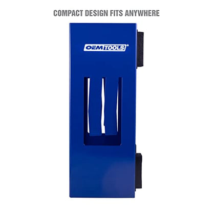 OEMTOOLS 23124 Blue Magnetic Glove Dispenser, Disposable Gloves Box Holder, Magnetic Glove Box Holder for Wall Mount - color: Blue