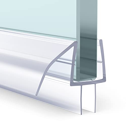 AmazerBath 3-Pack 15.75" Shower Door Bottom Seal for 3/8"(10mm) Glass - 3 Section Segmented Shower Installation Kit Frameless Glass Door Seal Strip - style: Bottom Seal 3/8