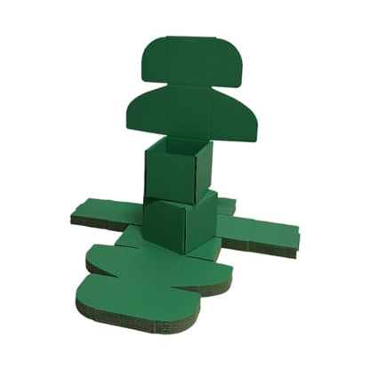 30 Pack 4x4x3.5 in Hunter Green Shipping Boxes - color: Hunter Green, size: 4x4x3.5 in