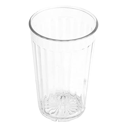 G.E.T. 8812-1-CL Heavy-Duty Shatterproof Plastic Faceted Tumblers, 12 Ounce, Clear (Set of 12) - size: 12 Ounces, style: Set of 12