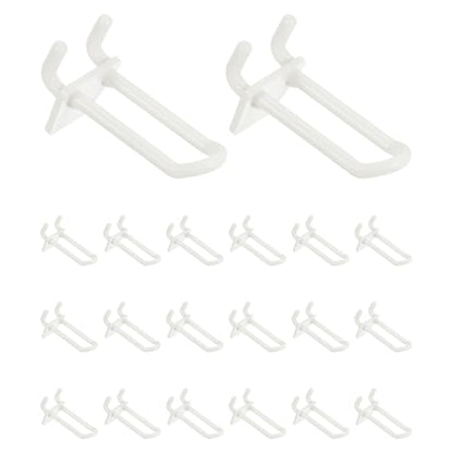 uxcell 20 Pcs Pegboard Hooks 2 Inch Durable Plastic Pegboard Display Hooks - size: 2 Inch