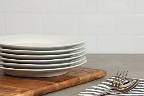 10 Strawberry Street Simply White 7.5" Round Salad Plate, Set of 6 - size: Salad Plate, style: Round